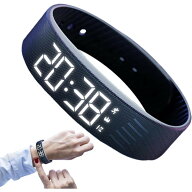 絶対起きれる目覚まし時計 振動目覚まし時計 寝坊防止グッズ 振動アラームリストバンド シリコンサイレン…