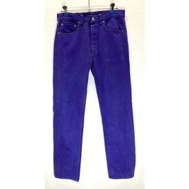 【中古】　Levi's　デニムパンツ　90s vintage　90年代　501　93年製　ジーンズ　カラーデニム　コットン　ストレート　ボタンフライ　後染め　USA製　アメカジ　古着
