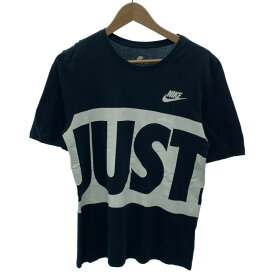【中古】　NIKE　Tシャツ　半袖　トップス　クルーネック　ロゴT　ブランドロゴ　スウッシュ　プリント　スポーツ　古着　/7031