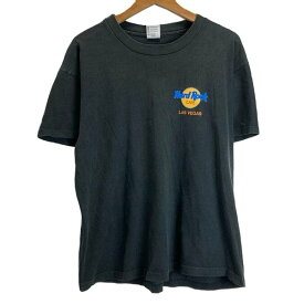 Hard Rock CAFE　Tシャツ　半袖　カットソー　トップス　クルーネック　ラスベガス　USA製　古着