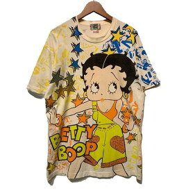 FRUIT OF THE LOOM　Tシャツ　90’s vintage　半袖　カットソー　トップス　クルーネック　コットン　プリント　キャラクター　BETTY BOOP　USA製　古着