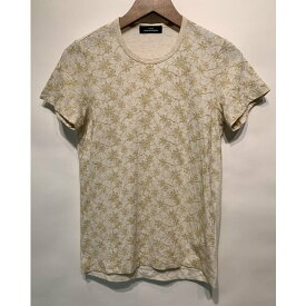★50％OFF！4日20:00~11日1:59★tricot COMME des GARCONS　Tシャツ　日本製　ラメ糸 花柄 刺しゅう　TA-T019　古着