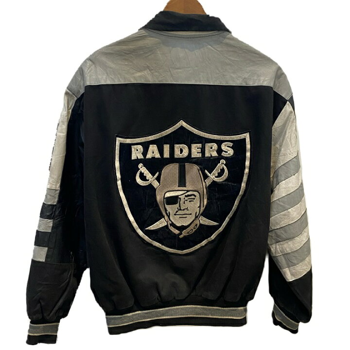 楽天市場】JEFF HAMILTON RAIDERS スタジャン レザージャケット 古着 