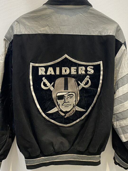 楽天市場】JEFF HAMILTON RAIDERS スタジャン レザージャケット 古着 