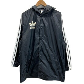 ★ポイント10倍！ 24日20:00~27日9:59★ adidas　ナイロンジャンパー　90’s vintage　コーチジャケット　ラグラン　トレフォイルロゴ　両面プリント　日本製　古着