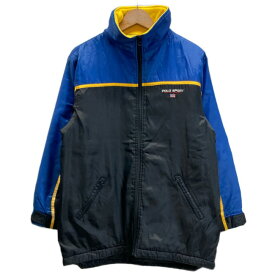 ★ポイント10倍！ 23日20:00~27日1:59★ POLO SPORT RALPH LAUREN　ナイロンジャンパー　90's vintage　アウター　ハイネック　フルジップ　ワンポイント　ブランドロゴ　刺しゅう　古着