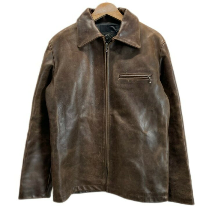 楽天市場】A.P.C. レザージャケット ライダースジャケット アウター 