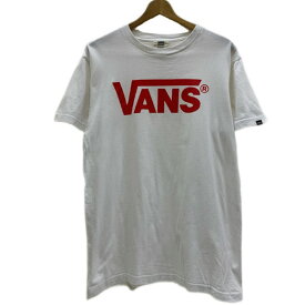 VANS　Tシャツ　半袖　カットソー　トップス　クルーネック　ロゴT　ブランドロゴ　プリント　ストリート　スケーター　古着