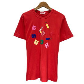 MIKI HOUSE MEN'S　Tシャツ　半袖　カットソー　トップス　クルーネック　ブランドロゴ　フロントデザイン　ワッペン　日本製　古着