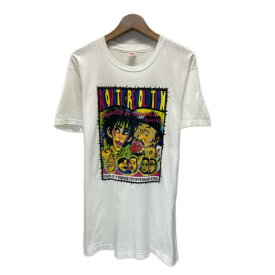 【中古】　Hanes　忌野 清志郎 × 泉谷しげる　90s vintage　90年代　アーティストT　Tシャツ　半袖　カットソー　トップス　クルーネック　Acoustic Revolution　1991　イラスト　プリント　USA製　古着