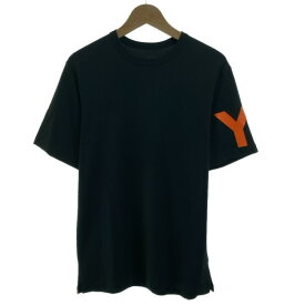 【中古】　Y-3　Tシャツ　半袖　カットソー　トップス　クルーネック　ロゴT　無地　ワンポイント　ブランドロゴ　プリント　スポーツ　古着