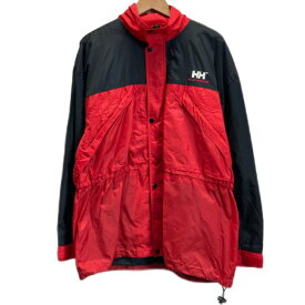 HELLY HANSEN　ナイロンジャンパー　アウター　バイカラー　ワンポイント　ブランドロゴ　オーバーサイズ　アウトドア　古着