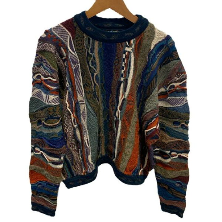 楽天市場】COOGI セーター 長袖 ニット トップス Uネック 立体 3D 総柄 