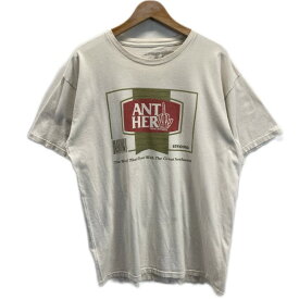 ANTI HERO　Tシャツ　半袖　カットソー　トップス　クルーネック　プリント　ブランドロゴ　オーバーサイズ　古着