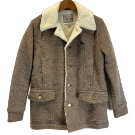 【中古】　Lee × RON HERMAN　ウールジャケット　ボアジャケット　無地　フロントポケット　アメカジ　古着