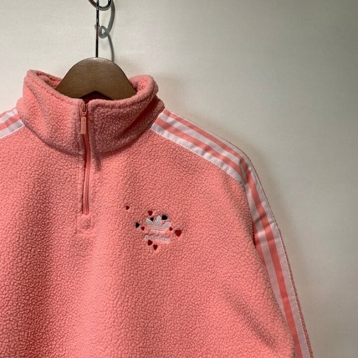 楽天市場】adidas フリース ジャケット ハーフジップ プルオーバー 