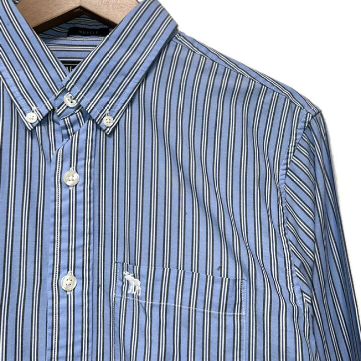 楽天市場】【中古】 Abercrombie＆Fitch ストライプシャツ 長袖 シャツ 