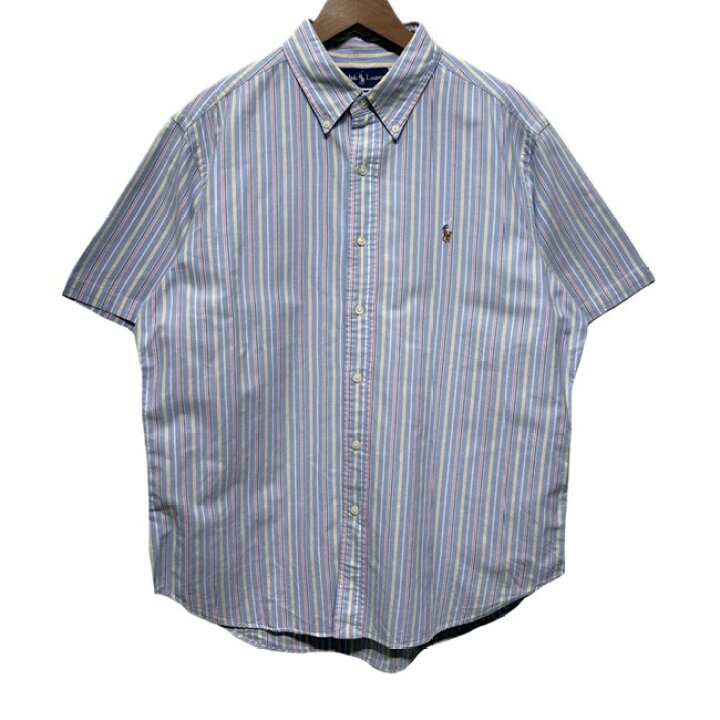楽天市場】【中古】 POLO RALPH LAUREN ストライプシャツ 半袖 シャツ 