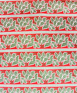 モダUSAファブリック【French General/フレンチジェネラル】【《ストライプ&リーフ柄》【30cm以上10cm単位販売】【メール便は3mまで可】【USAコットン_moda/布/布地/生地/縦縞】(MA23)