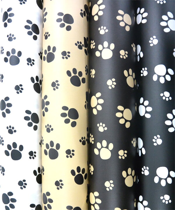 楽天市場 ラミネート生地 犬の足跡柄 30cmから販売 メール便は1ｍまで可 定番 ツイル生地 防水生地 撥水生地 布地 布 動物柄 肉球 猫の足跡 ハンドメイド 手作り Yo29 生地と手芸の店 キンカ堂池袋kn店