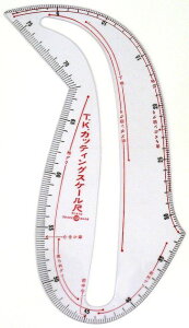 カッティングスケール 透明 定規 メジャー【日本製/kawaguchi/カワグチ/河口/手芸/ハンドメイド/ソーイング/キンカ堂】