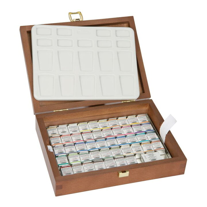 楽天市場】シュミンケ ホラダム 固形水彩 ハーフパン 47色セット 木  