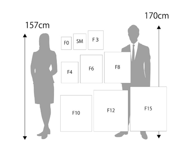 楽天市場】F12号 キャンバス付きアクリルボックス(606×500mm) お 