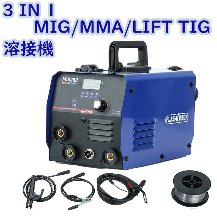 楽天市場】【PLASMARGON】半自動溶接機MIG200 家庭用 100V ノンガス 