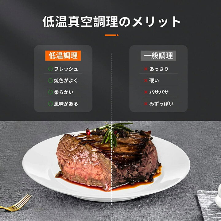 楽天市場】低温調理器 1100Wハイパワー 低温調理器具 24時間 予約機能  