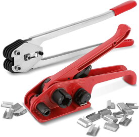 梱包機 封緘器と引締機とシール金具セット PP・PETバンド適用 バンド幅13～19mm カッター搭載 ハサミ不要 梱包作業