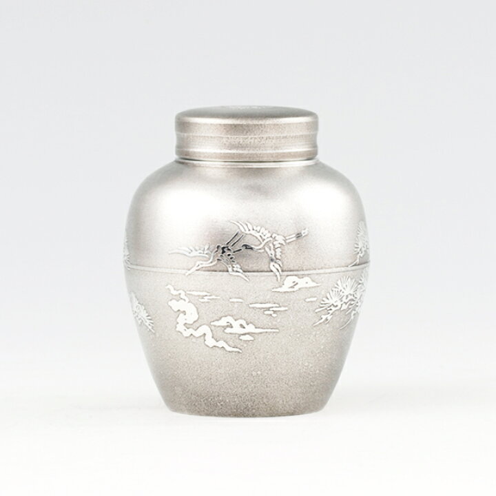 楽天市場】 受注生産 薩摩錫器 錫 茶壷 鶴 イブシ加工 120g 5-2 岩切美 