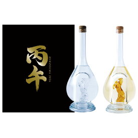 数量限定予約品 11月下旬より出荷予定★八鹿酒造 2026年 干支ボトル 午 (うま) 熟成麦焼酎・純米大吟醸セット 500ml各1本 化粧箱入 丙午(ひのえうま)※北海道・東北地区は、別途送料1000円が発生します。お歳暮 お年賀 贈答用 熨斗対応 包装対応