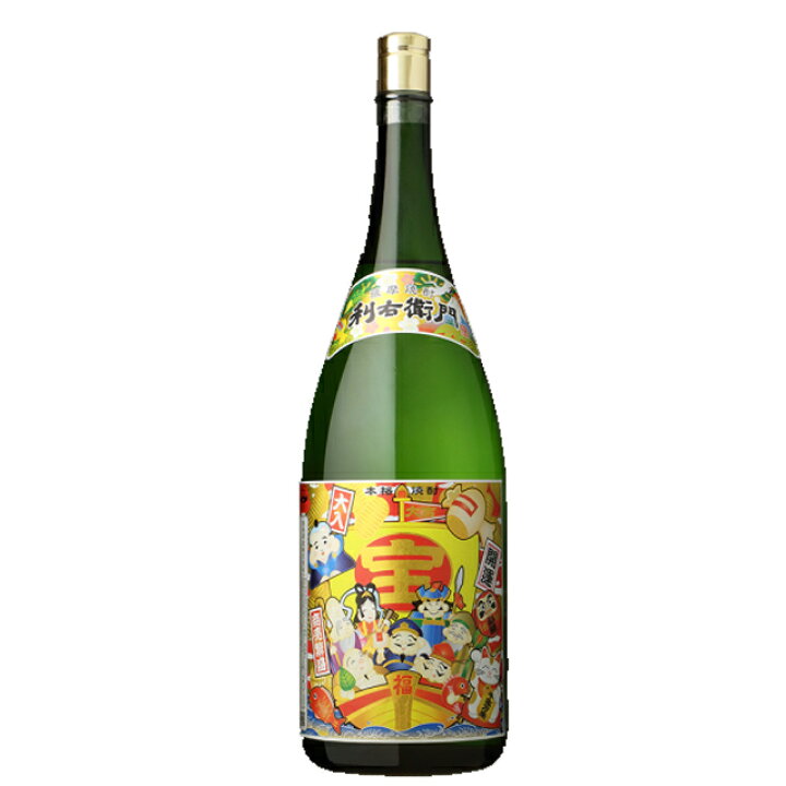 楽天市場】黒利右衛門 七福神ラベル 升升半升 25度 4500ml 芋焼酎 指宿 