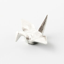 【岩切美巧堂】薩摩錫器の繊細な折り鶴の箸置き