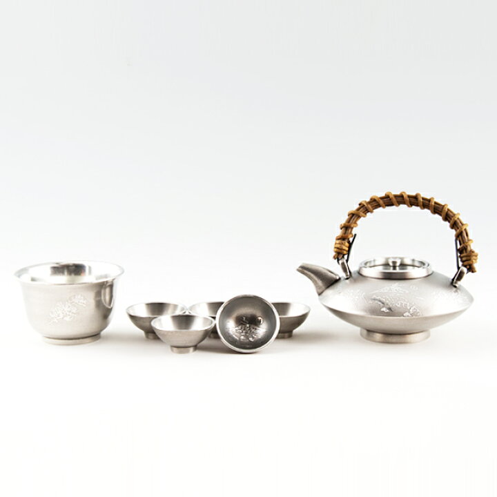 楽天市場】薩摩錫器 錫 黒じょか・ちょか イブシ加工 盃5ケ 盃洗付  