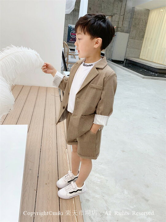 楽天市場】春 秋 夏 フォーマルスーツ 男の子 スーツ キッズ 子供 2点  