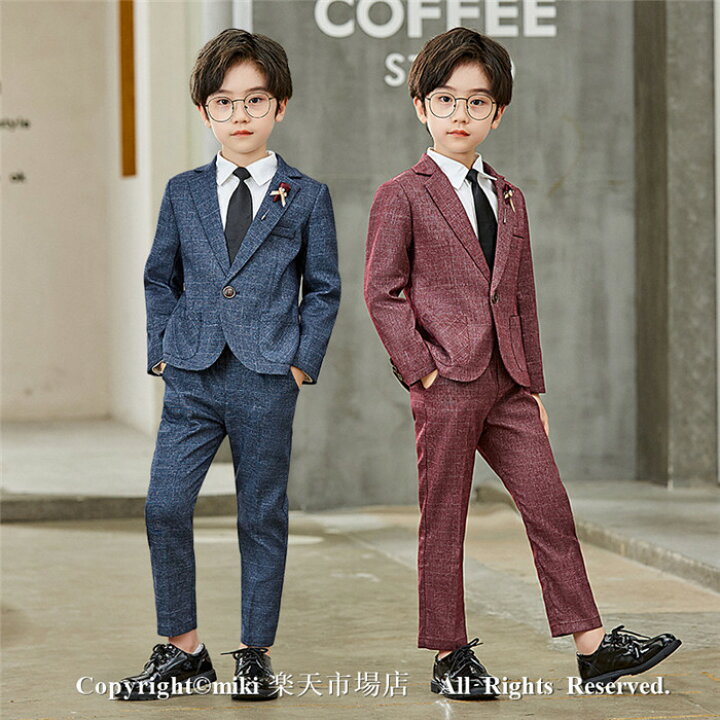バーバリー♡スーツ&シャツ&ネクタイ男の子入学式 落す