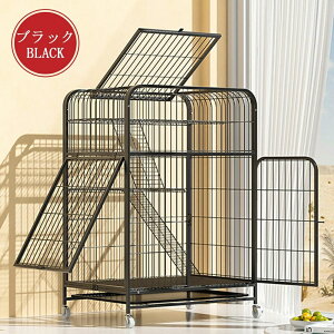 猫 ケージ キャットケージ 3段 幅広設計 自由組み合わせ トレー付き 猫ドア付き ハンモック付き 大型 猫ゲージ 高級感 おしゃれ キャッ