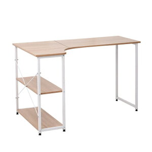 パソコンデスク l字 デスク L字 120cm 2段シェルフ付 l字型 木製 収納付 座デスク ミシン台 シェルフ付きデスク ラック付き デスク付きシェルフ 書斎机 書斎デスク 学習机 勉強机