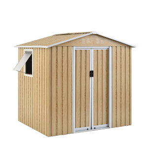 【窓付き】物置 屋外 大型物置き 屋外用 超大容量 高さ184 床材補強フレーム付 屋外 大型物置 戸外収納庫 屋外 スチール物置 可動棚付き 防さび スチール物置 屋外収納 ベランダ 防水 引戸 倉