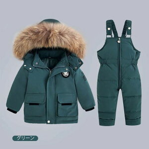 キッズ スノーボードウエア スキーウェア 女の子 男の子 セットアップ 子供 ベビー スポーツウエア セパレート カバーオール ダウンジャケット オーバーパンツ 雪遊び 防寒パンツ プレイウ