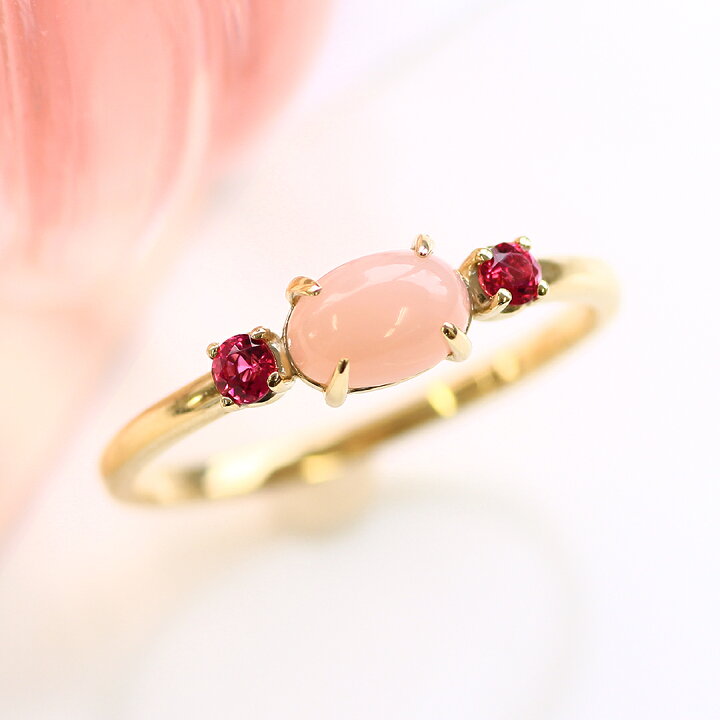 楽天市場 ピンクオパール ピンク 10k イエローゴールド レディース リング オーブ 大粒 ルベライト K10 10金 指輪 10月の誕生石リング オパール ピンク色 桜色 ジュエリー ブランド 宝石 おしゃれ シンプル 天然石 ファッションリング Cafe Fragrant Olive