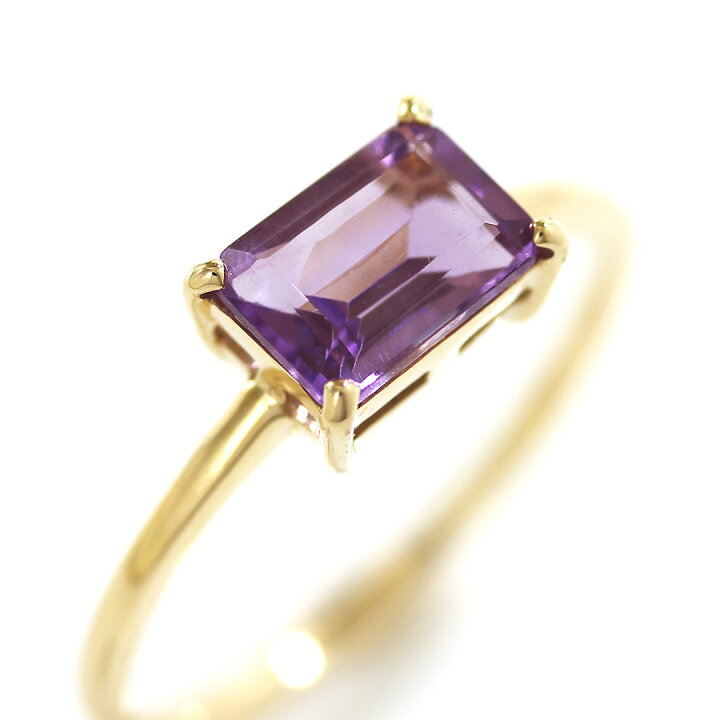 楽天市場】【6/3価格改定】0.9ct相当 ライトアメジスト K10イエロー  