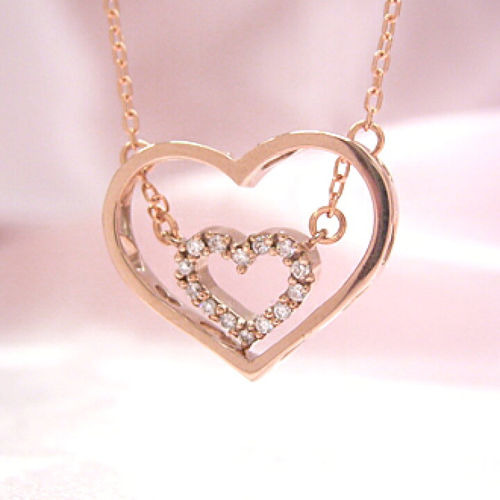 楽天市場 0 09ctダイヤモンド 18k ピンクゴールドネックレス レディース ペンダント ヴァンクオーレ 18k 18金 モチーフ オープンハート 可愛い 大人かわいい 誕生日プレゼント 彼女へ ジュエリー ブランド 宝石 天然石 Cafe Fragrant Olive