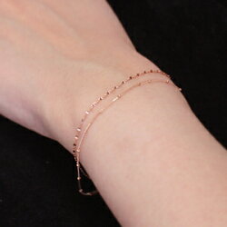 楽天市場 あす楽対応 チェーンブレスレット レディース 10k ピンクゴールド ゴールド ホワイトゴールド フィーノメゾン 華奢 腕時計と重ねづけ 重ね付け 重ね着け 10金 K10 普段づかい 大人 上品 ギフト 彼女へ キラキラ 誕生日プレゼント 女性 ジュエリー