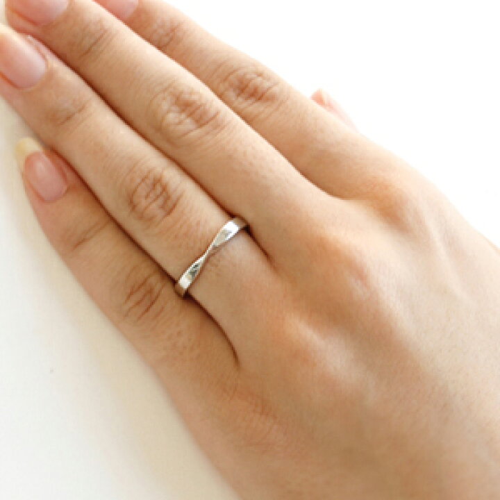 楽天市場 クーポンで最大1万円off ペアリング レディース 5号 13号 ブルーダイヤモンド ホワイトゴールド リング 指輪 メビウス レディース 華奢 シンプル ファッションリング 可愛い ゆびわ ジュエリー 10k K10 10金 結婚指輪 婚約 Cafe Fragrant Olive