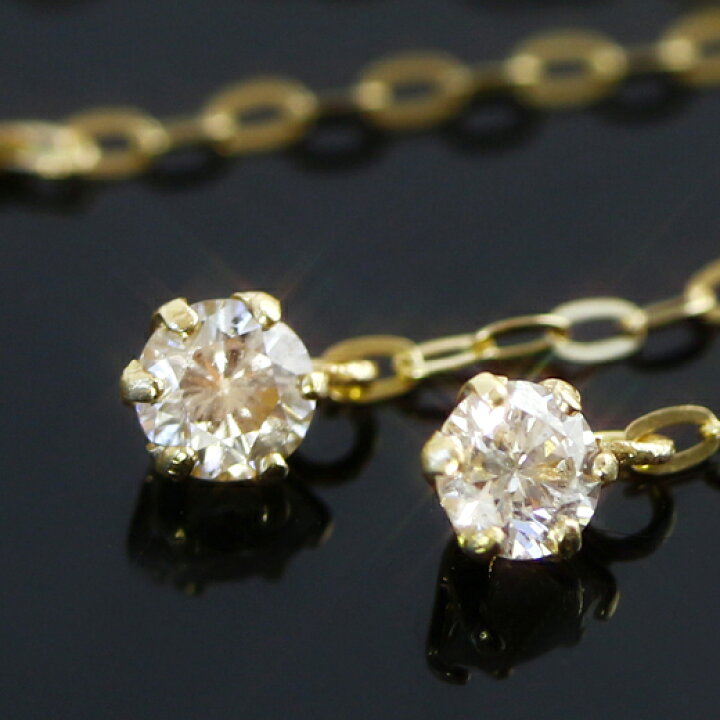 楽天市場】【最短当日出荷】【18金 50mmチェーン】0.1ct 一粒 
