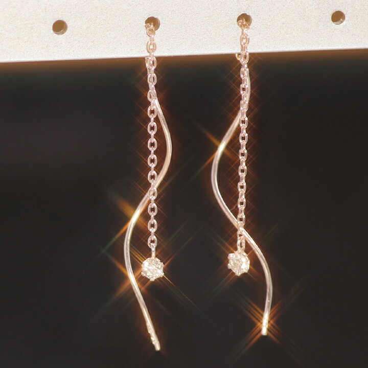 楽天市場】0.1ct 一粒ダイヤモンド K18 ピンクゴールド ホワイト 