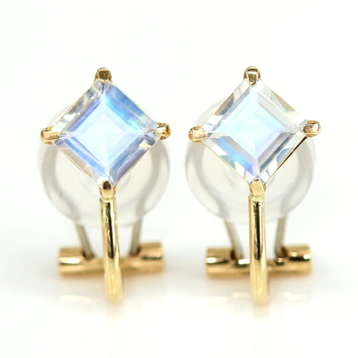 楽天市場】ロイヤルブルームーンストーン イヤリング 10K・レニア K10 