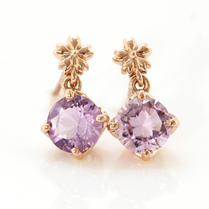楽天市場】さくらインカット ピアス【3日以内出荷】10K 18K ピンク 